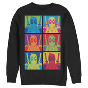 Men's Marvel Deadpool Color Panels  Adult Sweatshirt