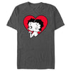 Men's Betty Boop Wink Heart  Adult T-Shirt