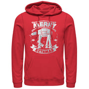 Men's Star Wars Christmas Sithmas AT-AT  Adult Pull Over Hoodie