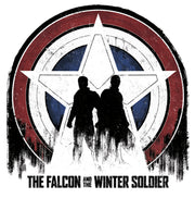 Men's Marvel The Falcon and the Winter Soldier Distressed Logo  Adult T-Shirt