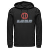 Men's Marvel Black Widow Neon Hourglass  Adult Pull Over Hoodie