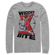 Men's Marvel Black Widow in the Crosshairs  Adult Long Sleeve Shirt