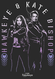 Men's Marvel Hawkeye Kate Bishop and Hawkeye  Adult T-Shirt