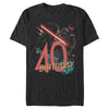 Men's Star Wars Darth Vader 40th Birthday Abstract Background  Adult T-Shirt