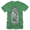 Men's Nintendo Legend of Zelda Grayscale Stained Glass  Adult T-Shirt