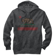 Men's Lost Gods Distressed California Flag  Adult Pull Over Hoodie