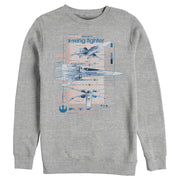 Men's Star Wars: The Rise of Skywalker X-Wing Details  Adult Sweatshirt