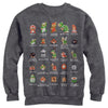 Men's Nintendo Super Mario Bros Character Guide  Adult Sweatshirt