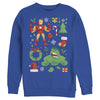 Men's Marvel Christmas Iron Man & Hulk Cheer  Adult Sweatshirt