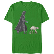 Men's Star Wars Darth Vader AT-AT Walking the Dog  Adult T-Shirt