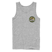 Men's Jurassic Park Park Staff Patch  Adult Tank Top