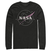 Men's NASA Simple Logo  Adult Long Sleeve Shirt