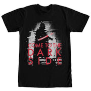 Men's Star Wars Blurred Come to the Dark Side  Adult T-Shirt