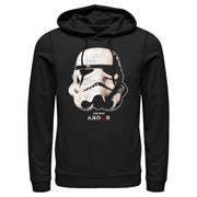 Men's Star Wars: Andor Stormtrooper Helmet  Adult Pull Over Hoodie