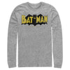 Men's Batman Logo Vintage  Adult Long Sleeve Shirt