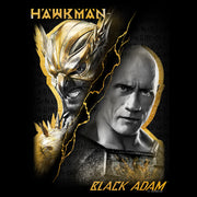 Men's Black Adam Man VS Myth  Adult T-Shirt