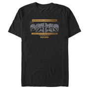 Men's Star Wars: The Mandalorian Creed Stylized Helmets  Adult T-Shirt