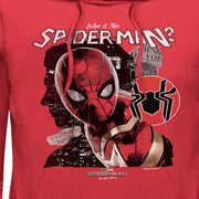 Men's Marvel Spider-Man: No Way Home Who is the Spider-Man  Adult Pull Over Hoodie