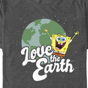 Men's SpongeBob SquarePants Love the Earth  Adult T-Shirt