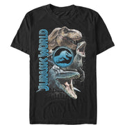 Men's Jurassic World: Fallen Kingdom Dinosaur Montage  Adult T-Shirt