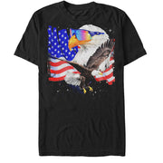 Men's Lost Gods Fourth of July  American Eagle Soar  Adult T-Shirt