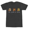 Men's Nintendo Zelda 8-Bit Link Side by Side  Adult T-Shirt