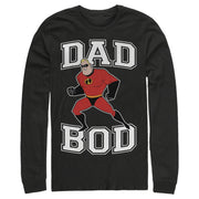 Men's The Incredibles Mr. Incredible Dad Bod  Adult Long Sleeve Shirt