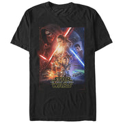 Men's Star Wars The Force Awakens Movie Poster  Adult T-Shirt