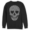 Men's Lost Gods Lace Print Heart Skull  Adult Sweatshirt