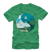 Men's Lost Gods Yin Yang Landscape  Adult T-Shirt