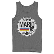 Men's Nintendo Super Mario Retro Rainbow Ring  Adult Tank Top