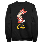 Men's Mickey & Friends Smiling Minnie Mouse Portrait  Adult Sweatshirt