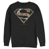 Men's Superman Floral Shield Logo  Adult Sweatshirt