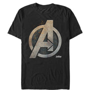 Men's Marvel Avengers: Avengers: Infinity War Metal Logo  Adult T-Shirt