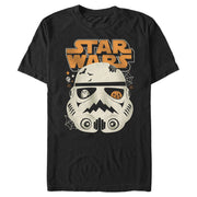 Men's Star Wars: A New Hope Halloween Scary Stormtrooper Helmet  Adult T-Shirt