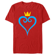 Men's Kingdom Hearts 1 Blue Heart  Adult T-Shirt