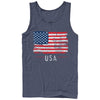 Men's Lost Gods Fourth of July  USA Flag Freedom  Adult Tank Top