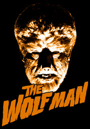 Men's Universal Monsters The Wolfman Logo  Adult T-Shirt