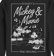 Men's Mickey & Friends Playing Violin Music Poster  Adult Sweatshirt