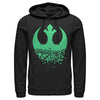 Men's Star Wars Rebel Symbol Clover Fade  Adult Pull Over Hoodie