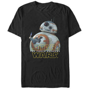 Men's Star Wars The Force Awakens BB-8 Lighter Thumbs Up  Adult T-Shirt