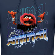 Men's The Muppets Animal Metal  Adult Pull Over Hoodie