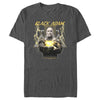 Men's Black Adam Black and White Posing  Adult T-Shirt