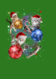 Men's Lost Gods Xmas Cats in Space  Adult Sweatshirt