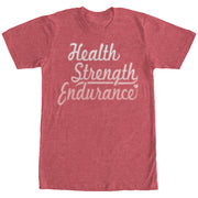 Women's CHIN UP Health Strength Endurance  Adult Boyfriend Tee