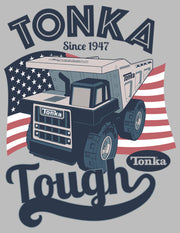 Men's Tonka American Flag Tough  Adult T-Shirt