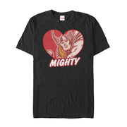 Men's Marvel Thor Be Mighty Heart  Adult T-Shirt