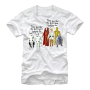 Men's Star Wars Action Figures Not the Droids  Adult T-Shirt