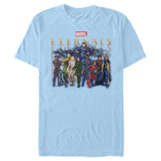 Men's Marvel Eternals Group Repeating  Adult T-Shirt