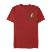 Men's Star Trek Command Starfleet Badge  Adult T-Shirt